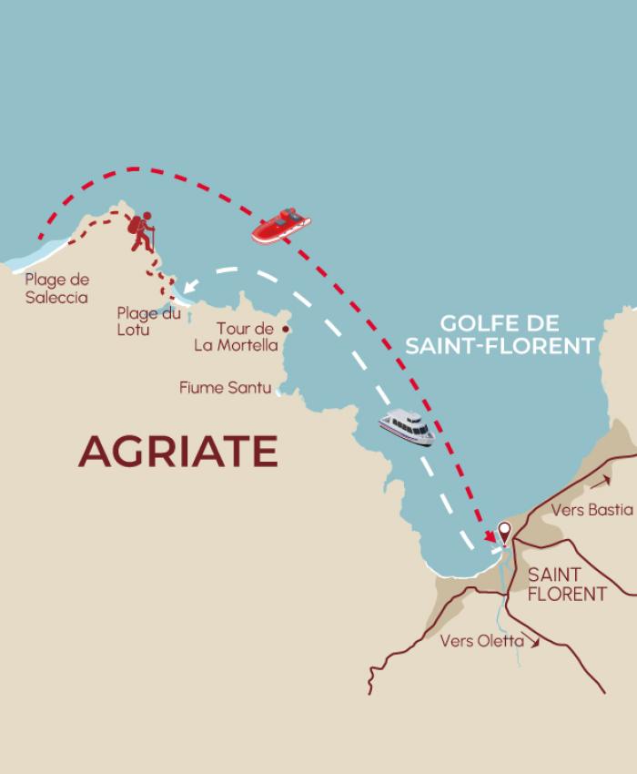 Lotu & Saleccia – Navette + Marche + Semi-rigide 